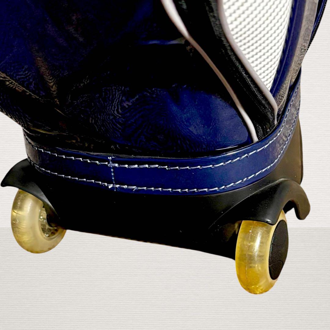 ✨超美品✨ Kasco キャスター付キャディバッグ ネイビー