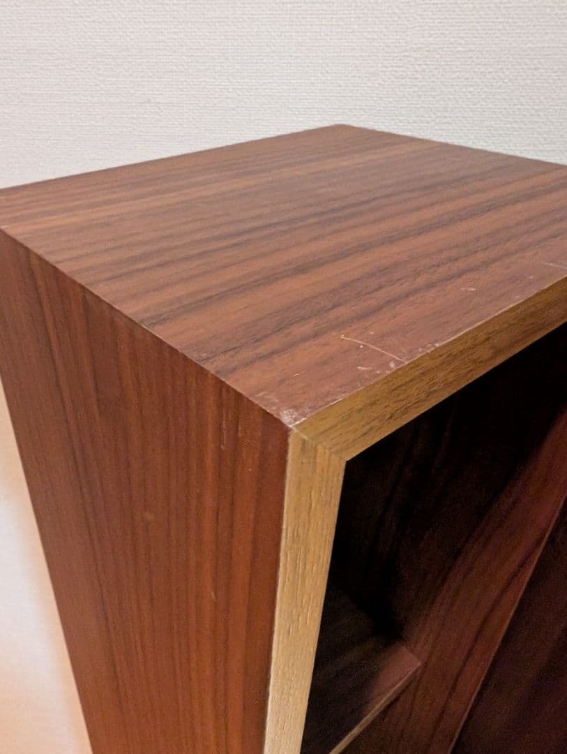 《送料込》無印良品 壁に付けられる家具箱 ウォールナット 棚 収納木製 飾り棚
