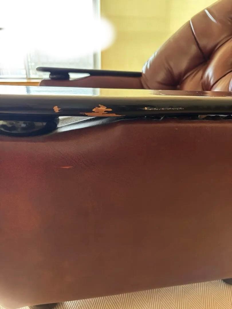 【最終値下げ！】昭和レトロ　レザー調 1人掛けソファ