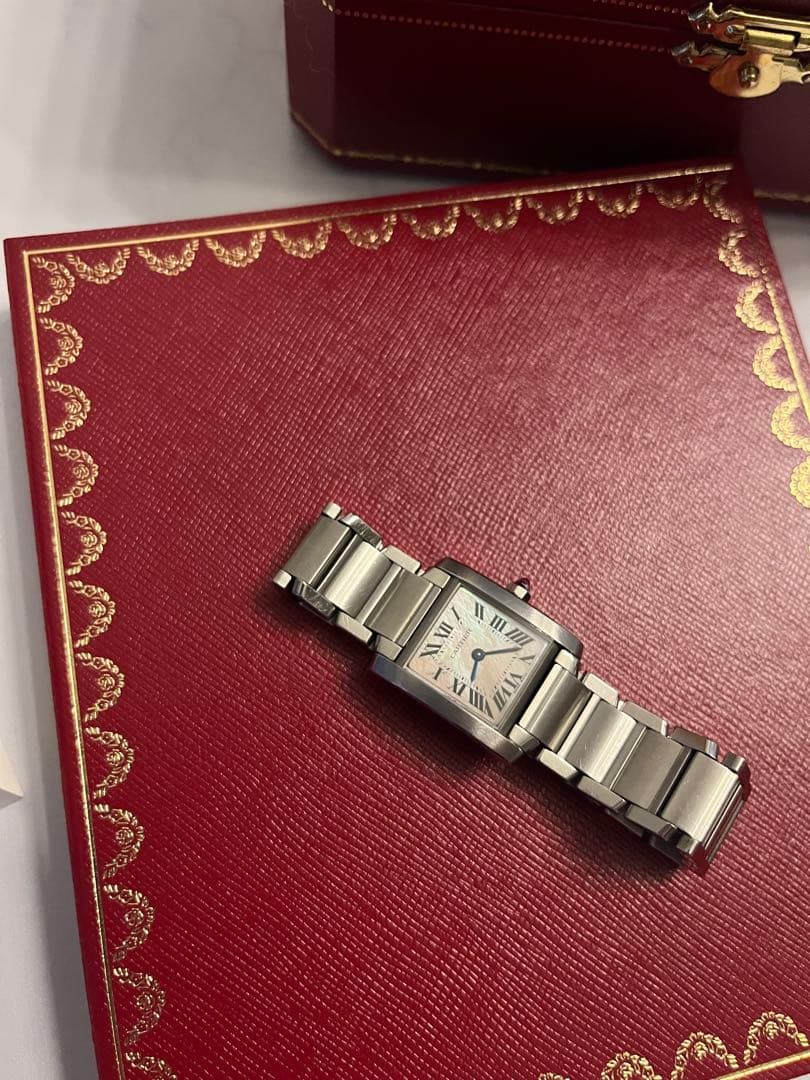 値下げ美品Cartier カルティエタンクフランセーズSM 腕時計指輪ネックレス