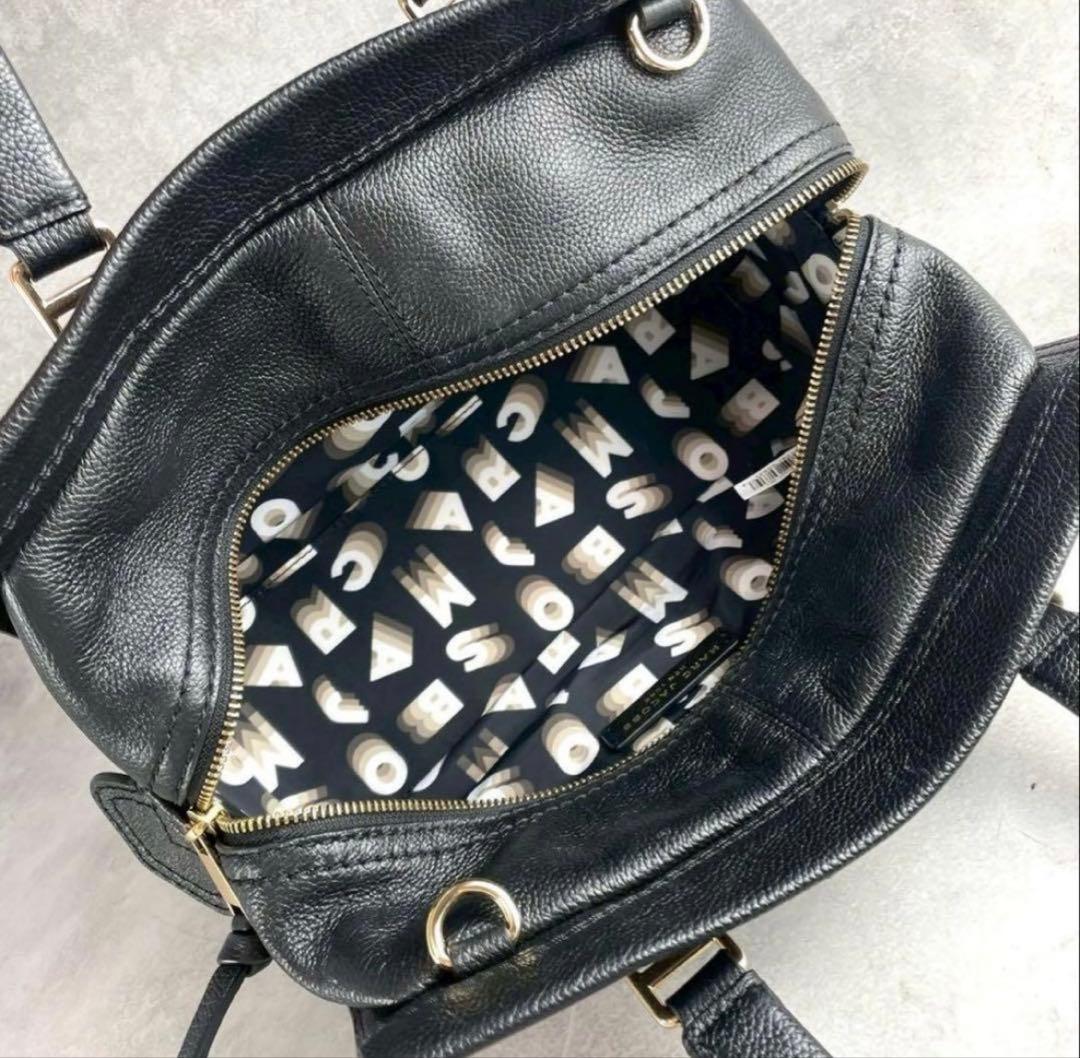 ✨極美品✨マークジェイコブス　クルーザー　サッチェル　2way レザー　ブラック