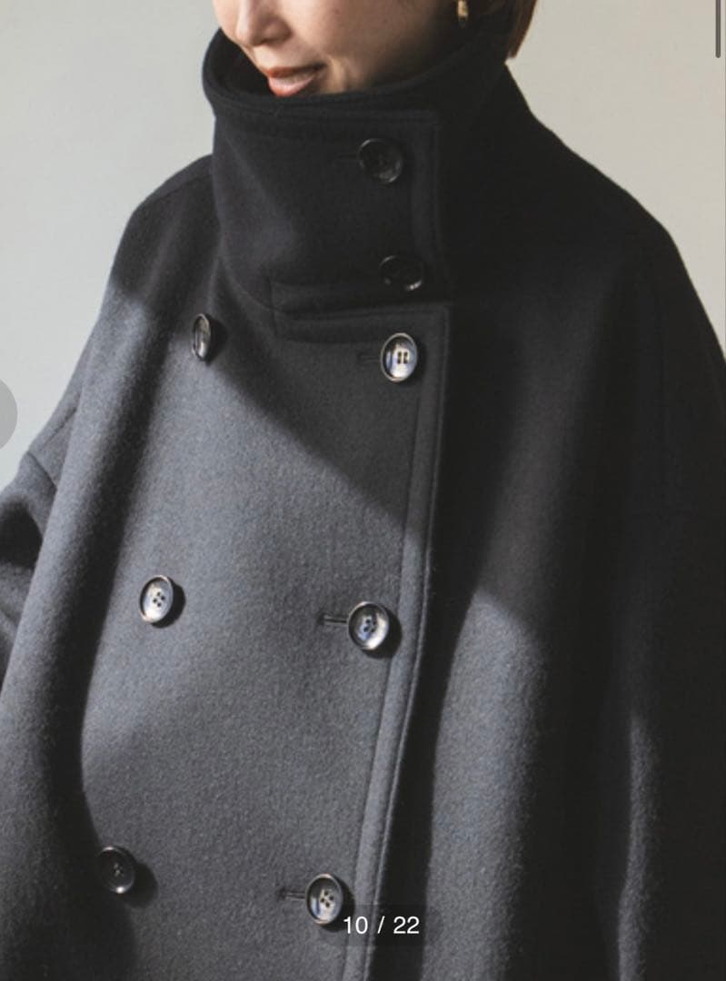 NOBLE スタンドカラーオーバーコート