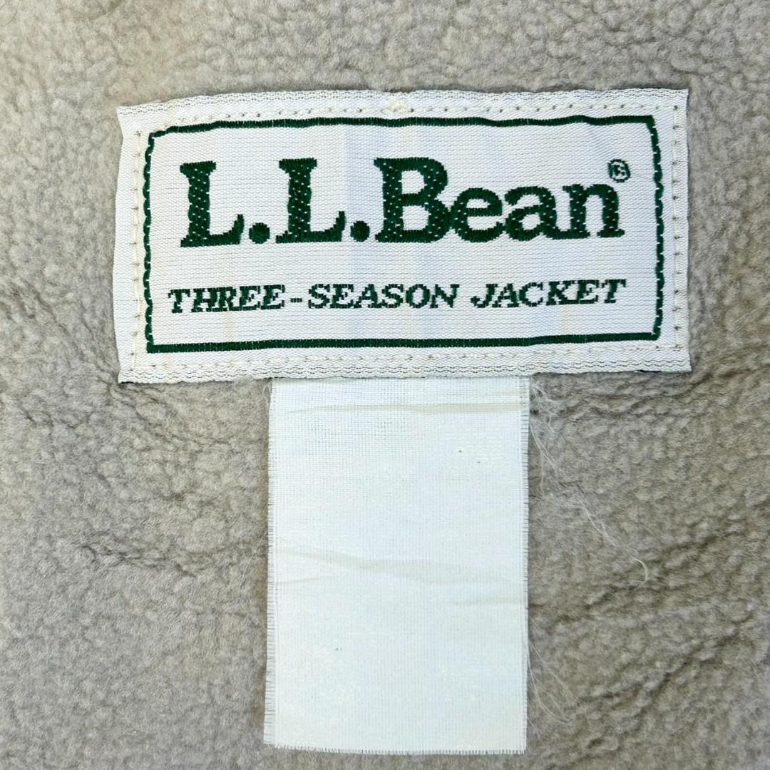 HS14《90s》エルエルビーン　ナイロンジャケット　内フリース　ワンポイント