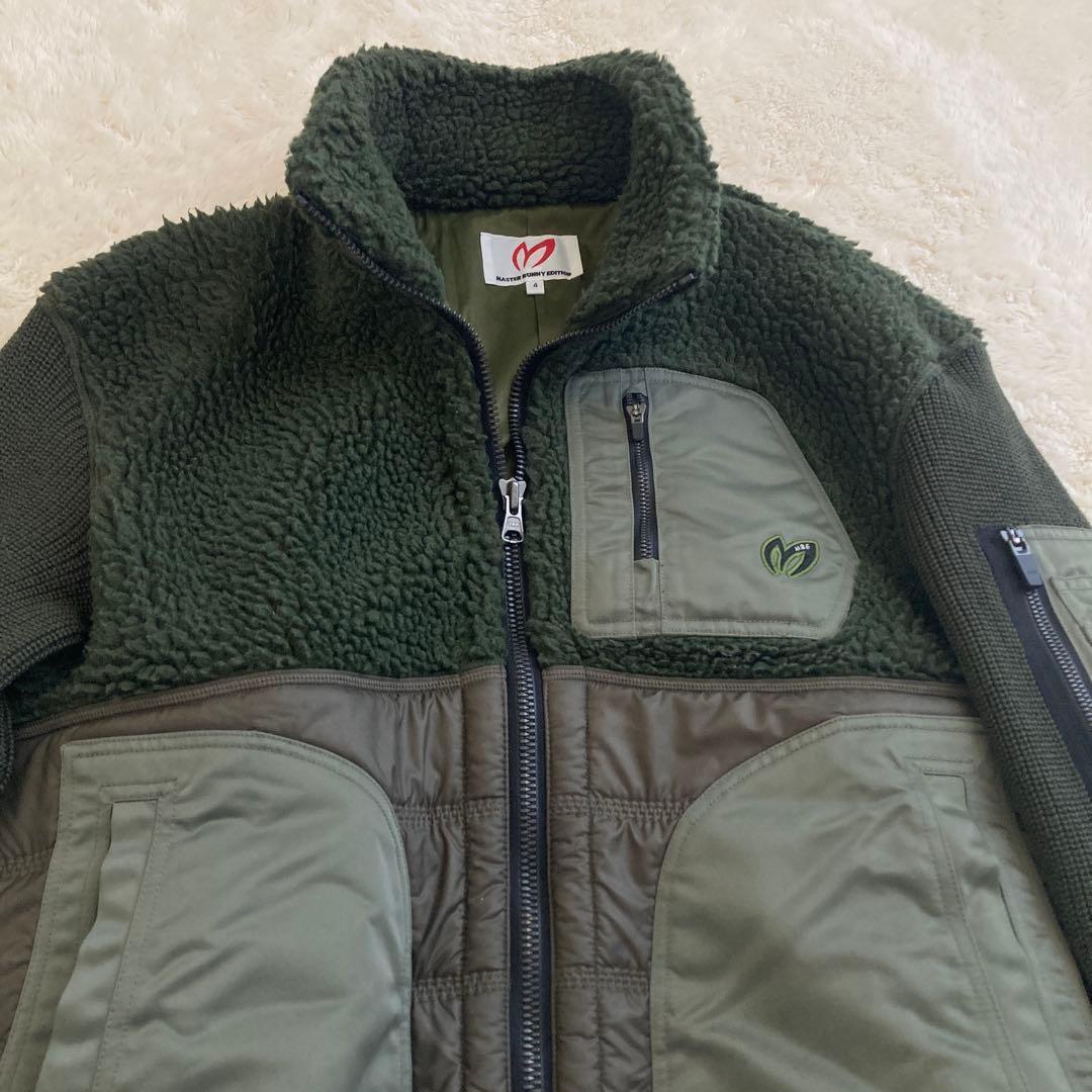 美品！MASTER BUNNY EDITION ボアブルゾン　カーキ　M
