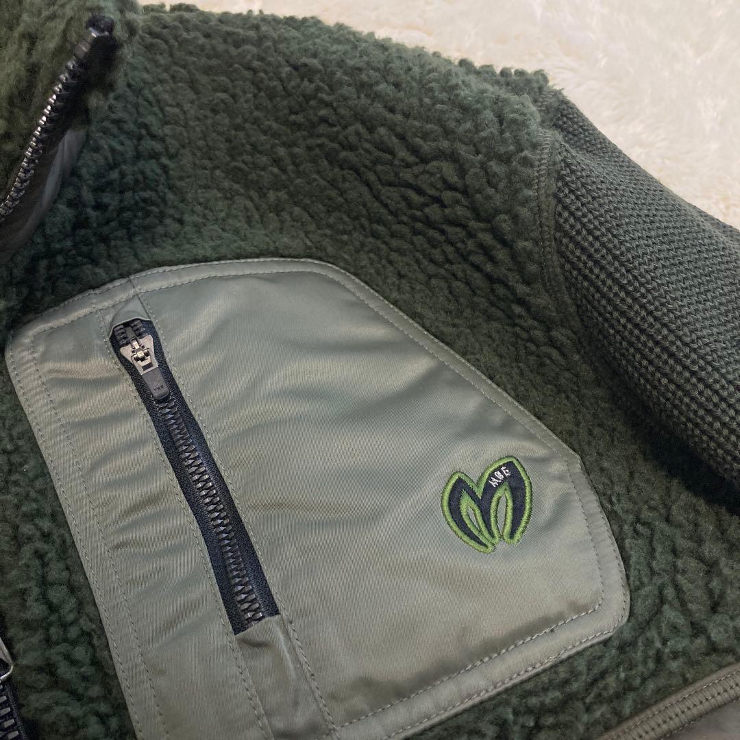 美品！MASTER BUNNY EDITION ボアブルゾン　カーキ　M