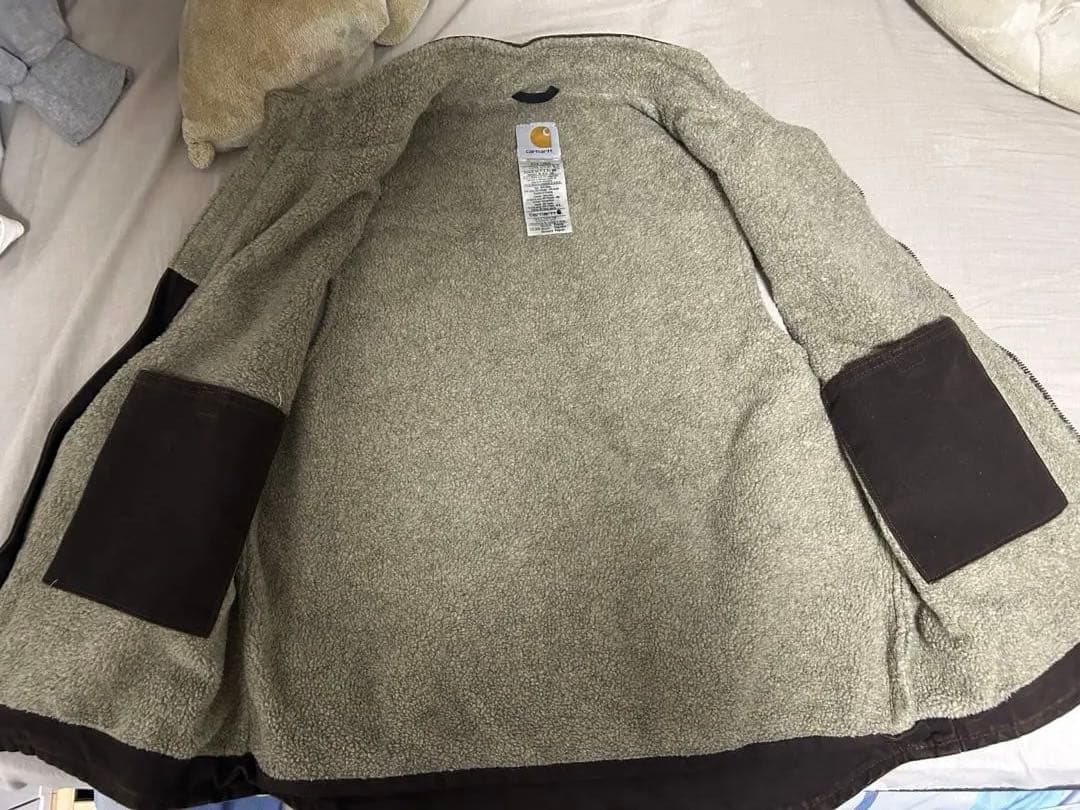 Carhartt ダークブラウン ベスト　made in Mexico USA製