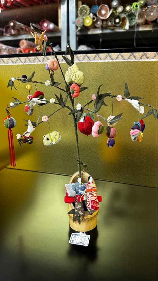 新品！正絹　雛飾り　さげ雛　ひな祭り　ひな　吊るし雛