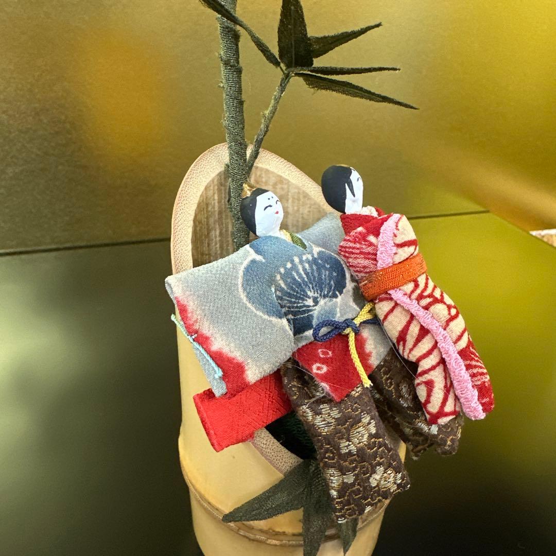 新品！正絹　雛飾り　さげ雛　ひな祭り　ひな　吊るし雛