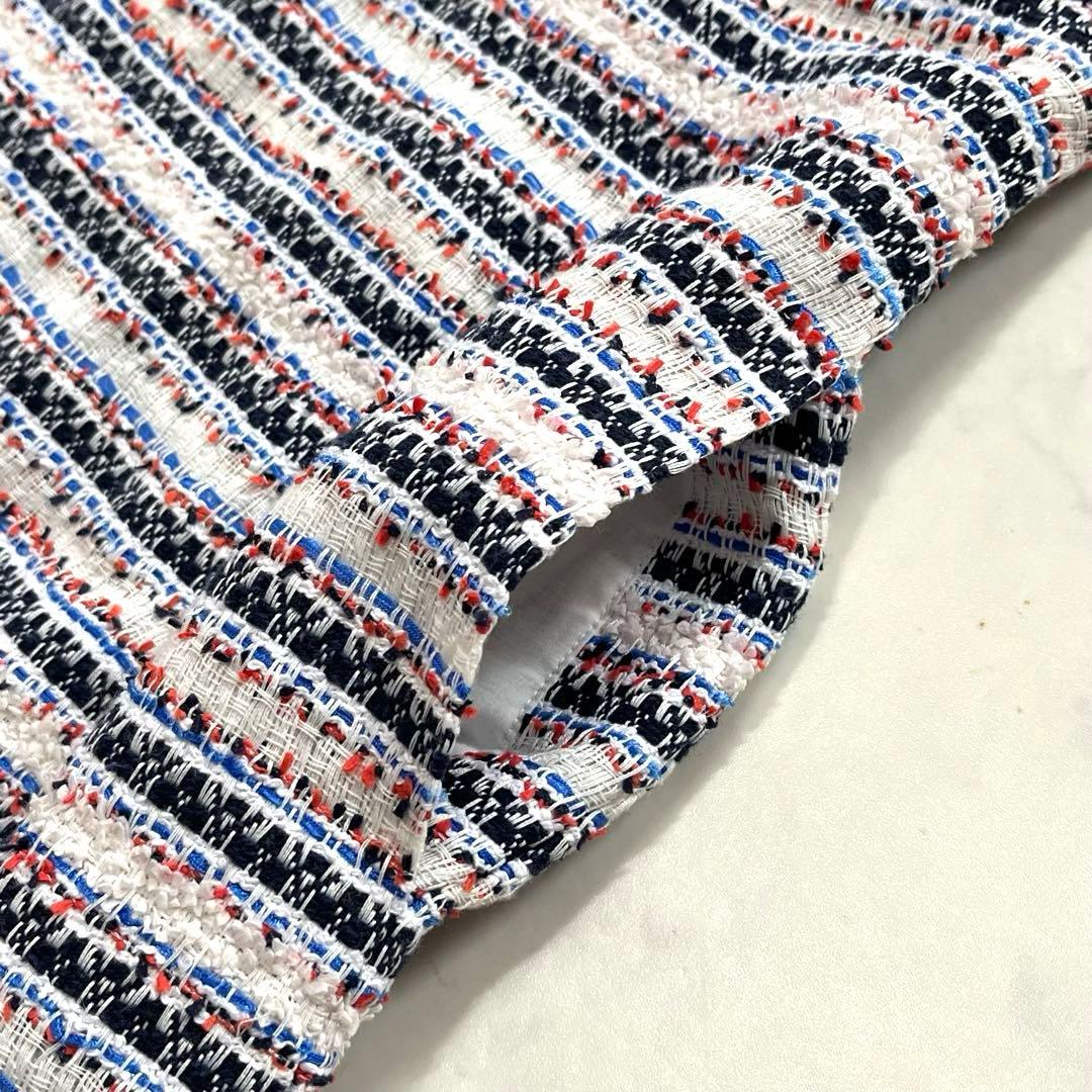 極美品☆Rene ルネ【マリアケント社】ミックスツイードワンピース　36