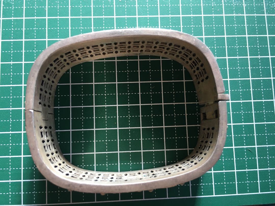 ブレスレット　足銀　骨董　蝙蝠