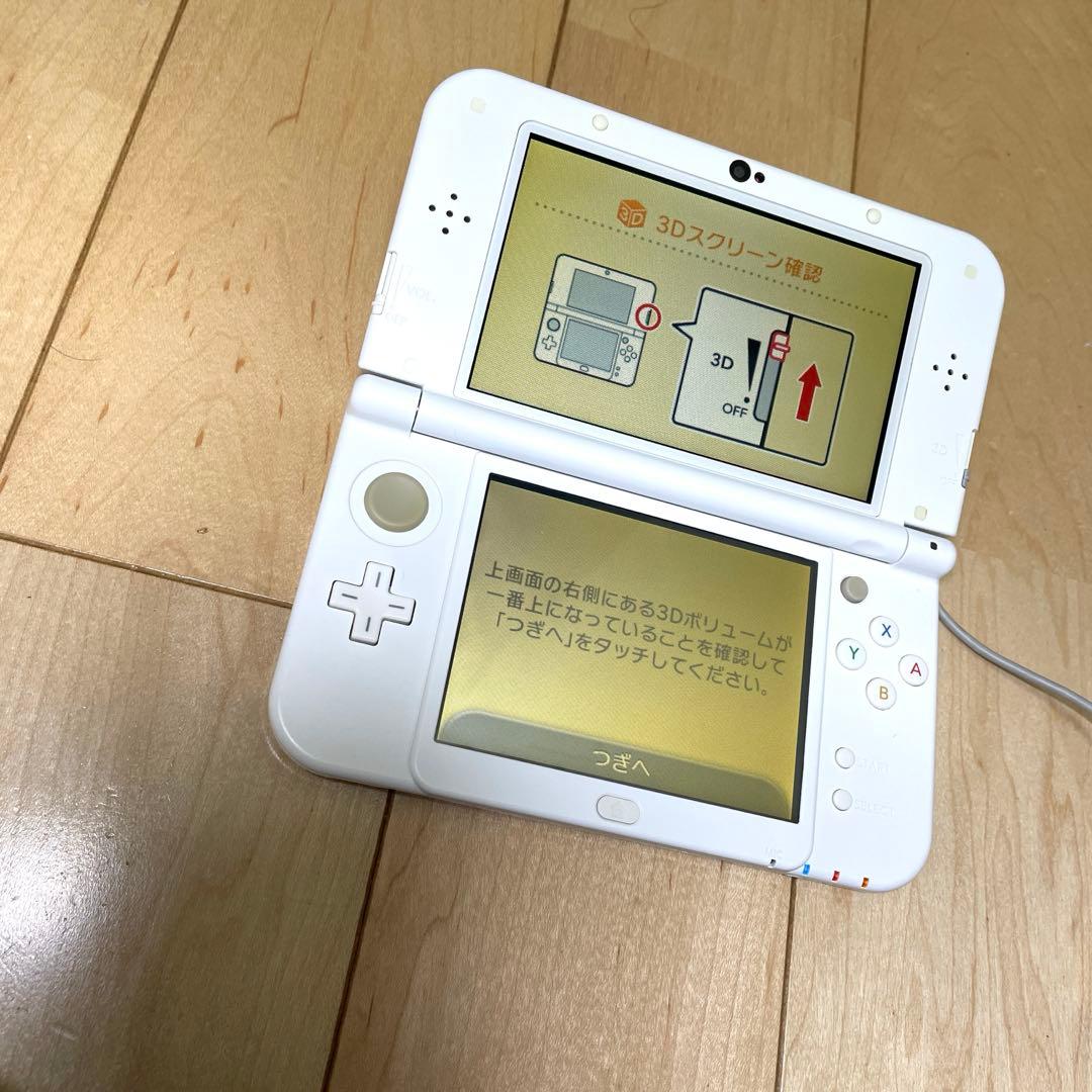 【画面ヤケあり】Newニンテンドー3DSLL パールホワイト