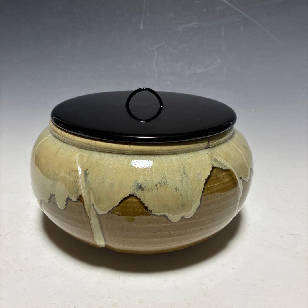 り*ん様 萬古焼　即中斎好み捻り梅水指　最終値下げ‼️