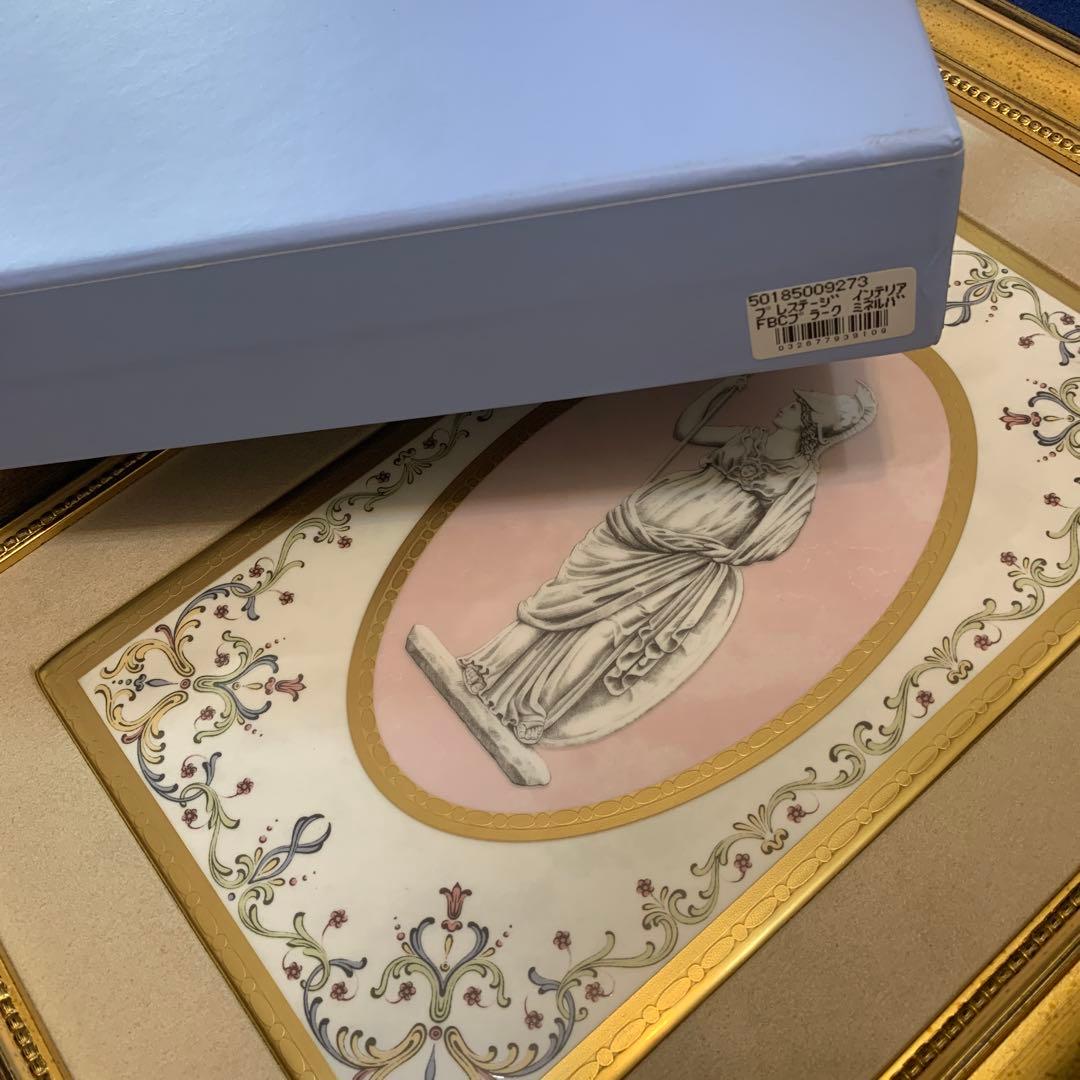 希少　元箱　ウェッジウッド ミネルバ(ミネルヴァ) プラーク　額　陶板　壁掛け