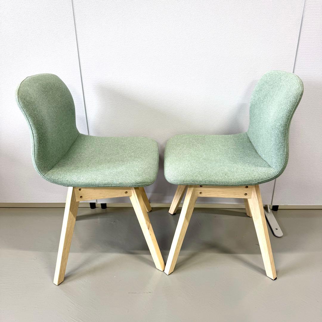 【美品/送料込み】NITORIニトリ サンデー 回転式ダイニングチェア グリーン