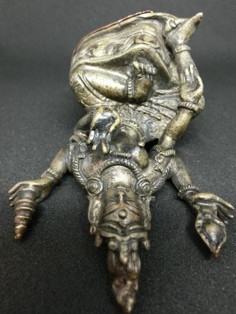 レア！！ラクシュミ　吉祥天　財運　仏像　置物　アンティーク　ヒンドゥー　チベット