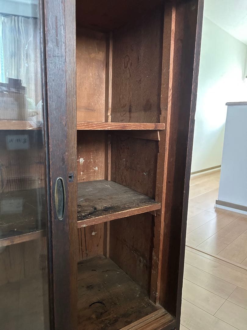 お値下げしました！アンティーク　家具　戸棚　本棚　昭和レトロ