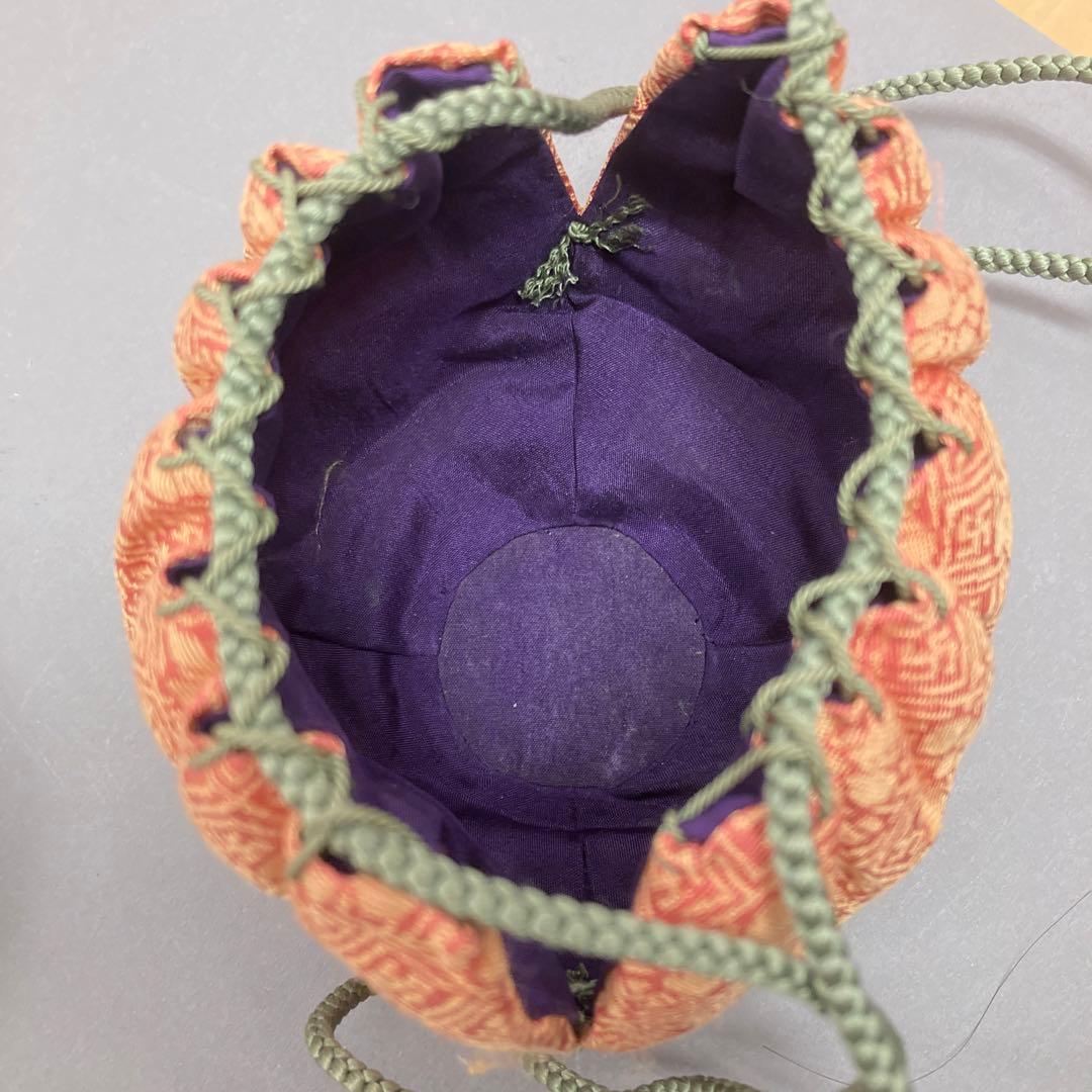 茶道具　茶入　立杭陶勝(たちくい)造　茶入袋(藤種緞子 造) S205TI