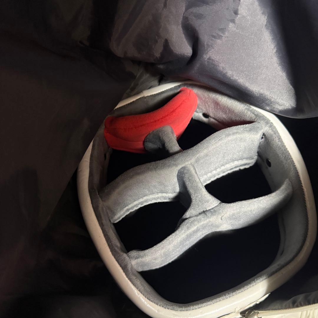 Nike キャディバッグ ゴルフバッグ ホワイト グレー レッド