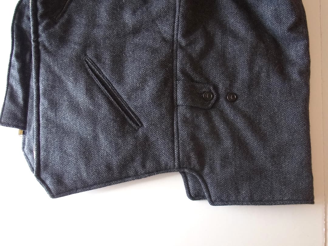 Post Overalls E-Z CRUZ VEST／ウールヘリンボーンベスト