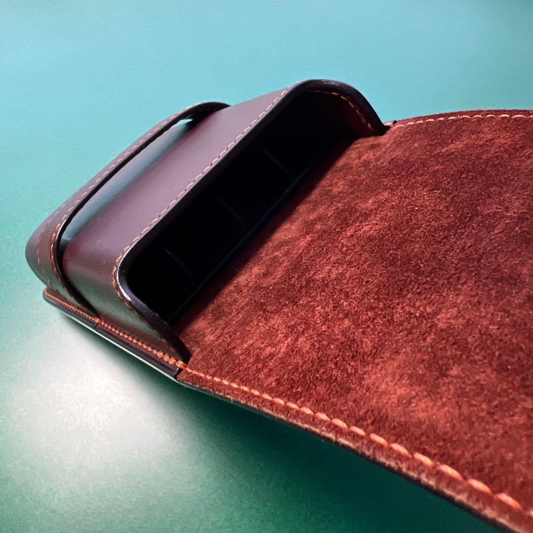 【美品・カラーオーダー品】 革小物yoshii オーダー万年筆ケース（4本差し）