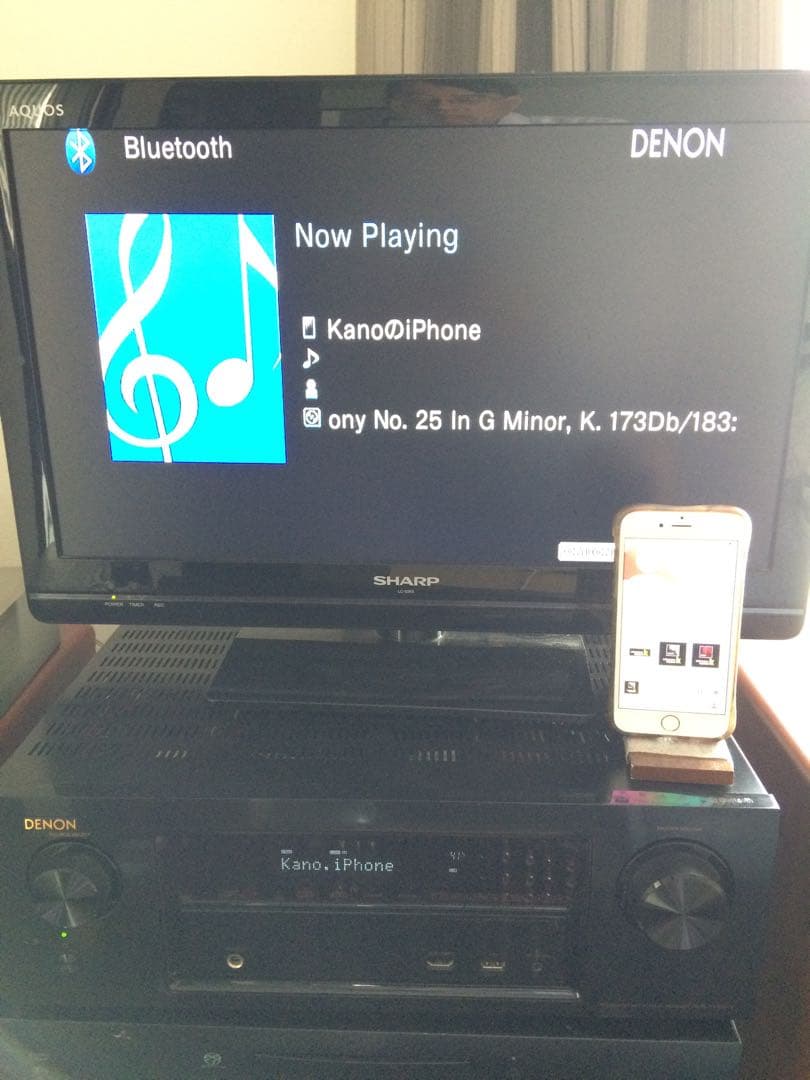 実動品デノン7.2chAVR-X1100W-K Bluetooth／ハイレゾ対応