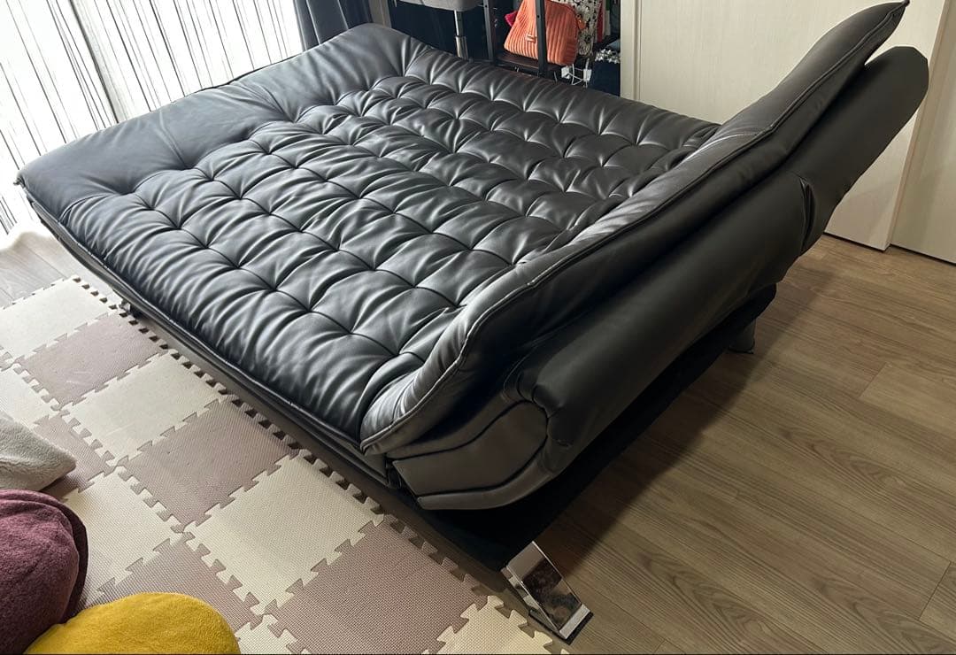 【最安値】ニトリ Nシールド 合成皮革 3wayソファベッド