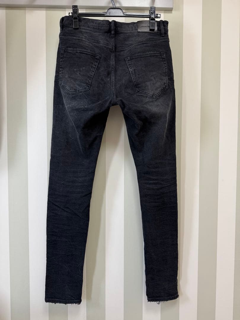 PURPLE BRAND P001 Black ストレッチスキニーデニム 30
