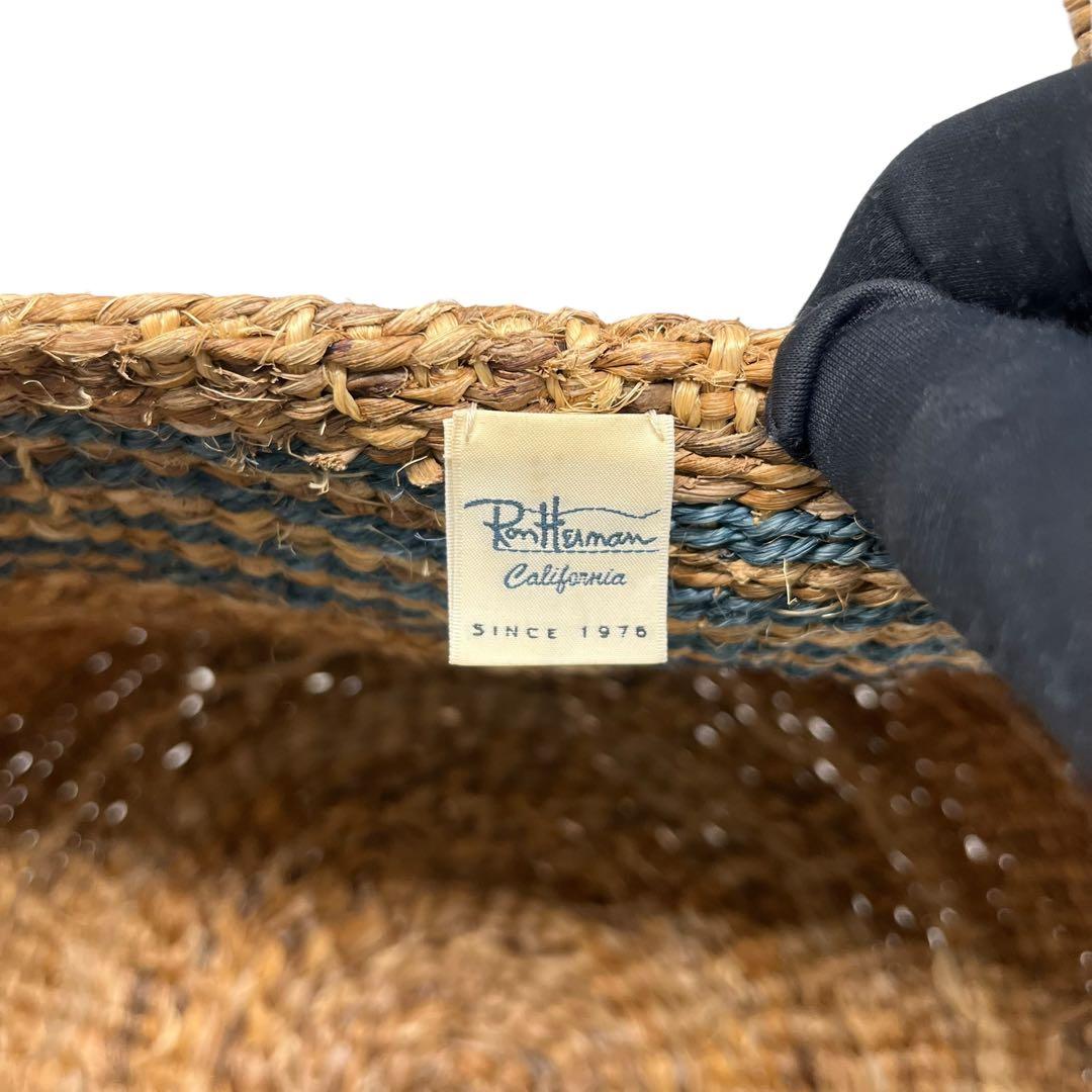 AK33【美品】　Ron Herman　ロンハーマン　ストロー　かごバッグ