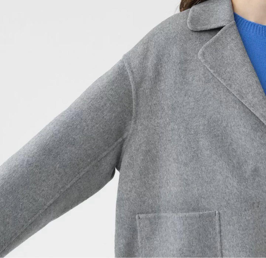 Ballseyプレミアムウールリバー オープンカラーショートコート