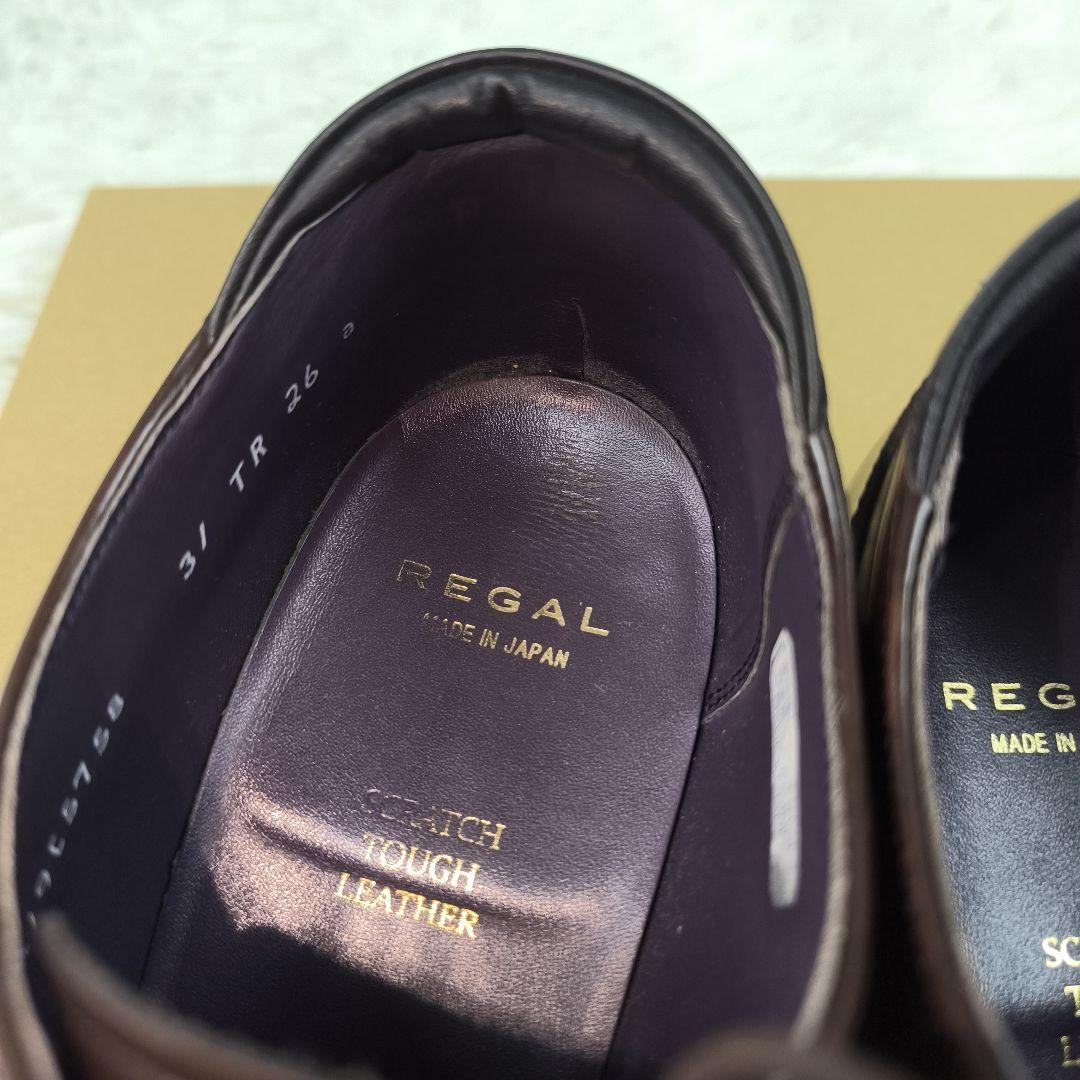 ✨美品✨ リーガル ドレスシューズ 内羽根 ストレートチップ レザー 茶色