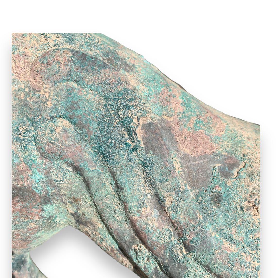 青銅器 獅子　一角獣　長尾獣　中国古玩 漢時代　犠動　置物　骨董