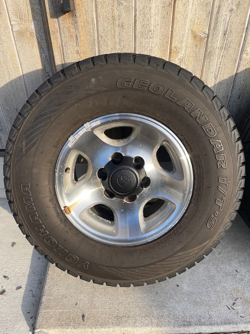 【天優さま専用】 【送料込み】 ランクル80　純正ホイール　スタッドレス