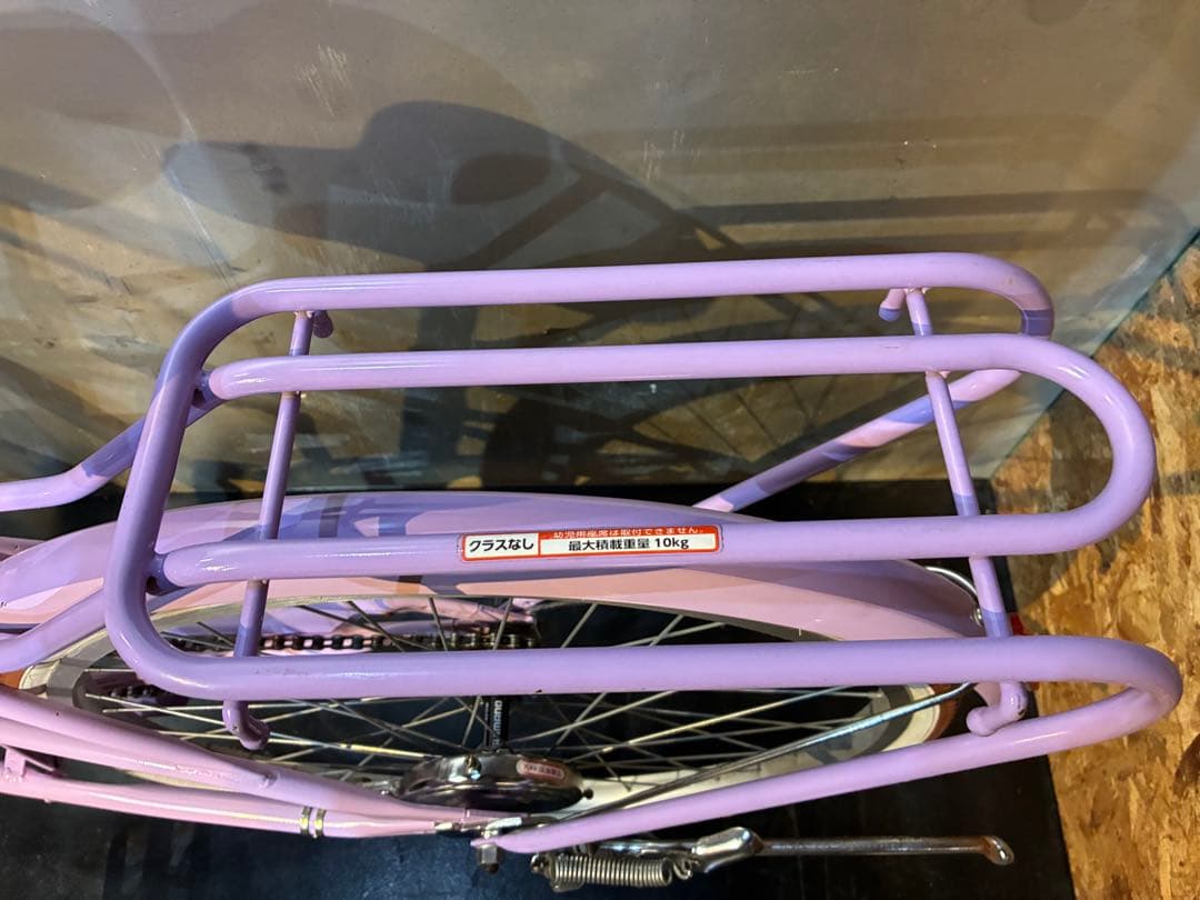 G9【大阪堺市/引取】中古自転車 子ども自転車 22インチ パープル系