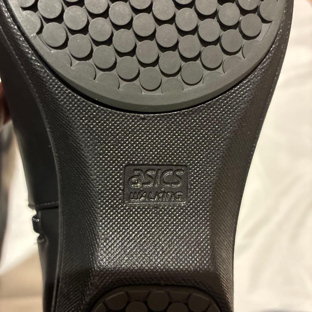 アシックス　ペダラ　ゴアテックス　ブラックレザーショートブーツ２４㎝