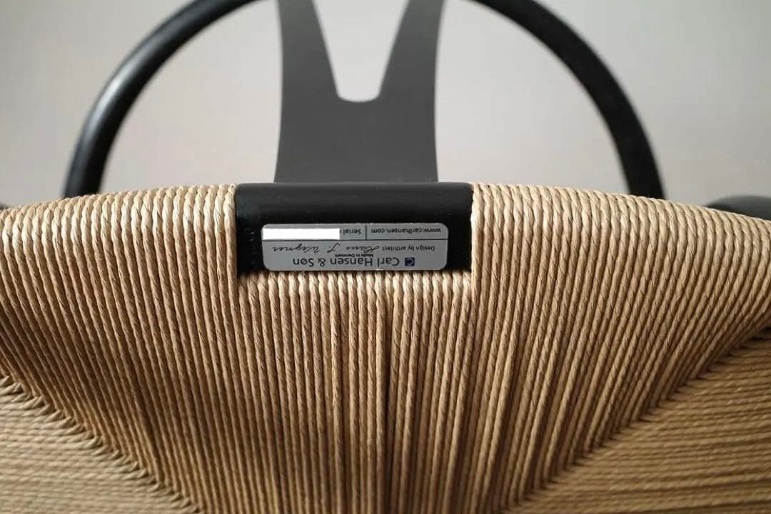 極美品【ヴィンテージ yチェア】ブラック（艶あり） 日本サイズ