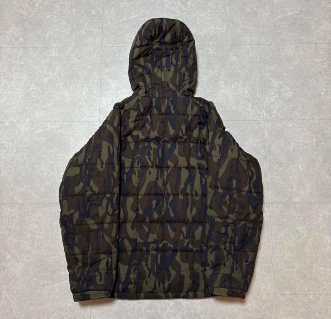 00s Columbia hooded puffer jacket カモフラ