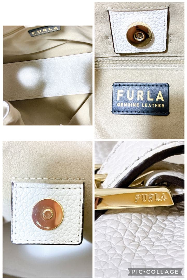 未使用級✨フルラ　アウラ　ショルダーバッグ　ワンショルダー　現行　レザー