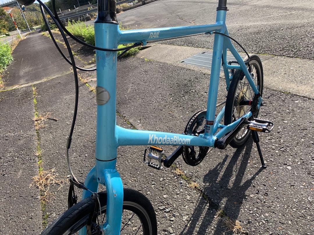 【即乘】送料無料 KhodaaBloomミニベロ RAIL小径車クロスバイク9速