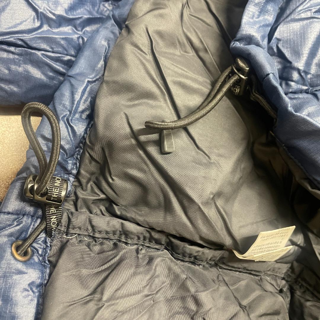 ★The North Face 700 ダウンジャケット ヌプシ M黒紺 E3★