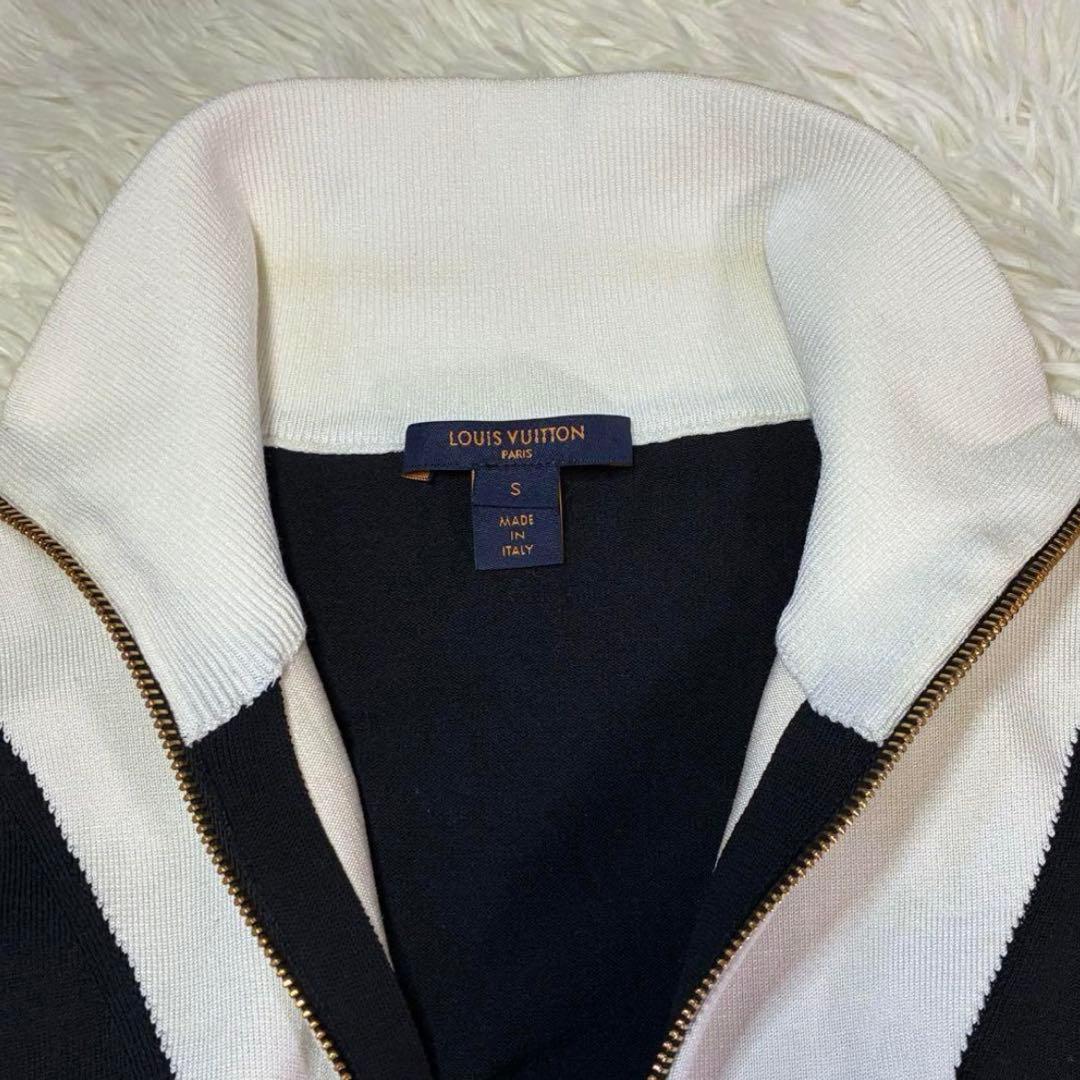 ルイヴィトン　ワンピース　Vロゴ　ロゴパッチ　白　ピンク　ネイビー　　S