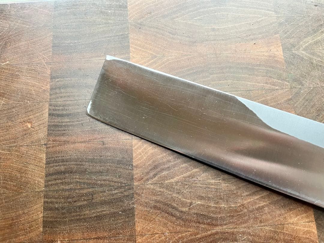 正本 総本店 薄刃 包丁 玉白鋼 195mm 和包丁　本職　白紙