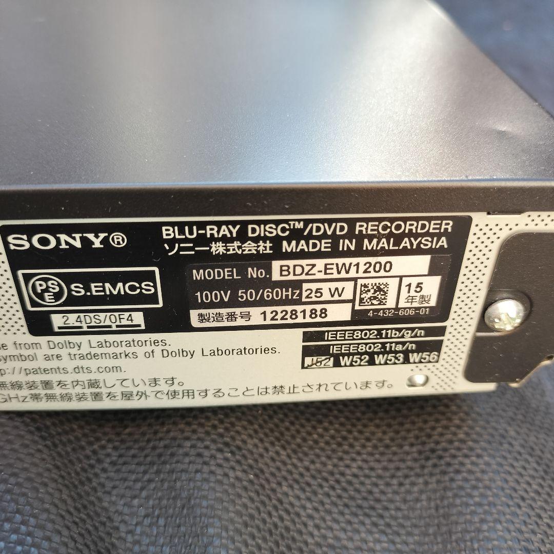 SONY ソニー ブルーレイレコーダー BDZ-EW1200