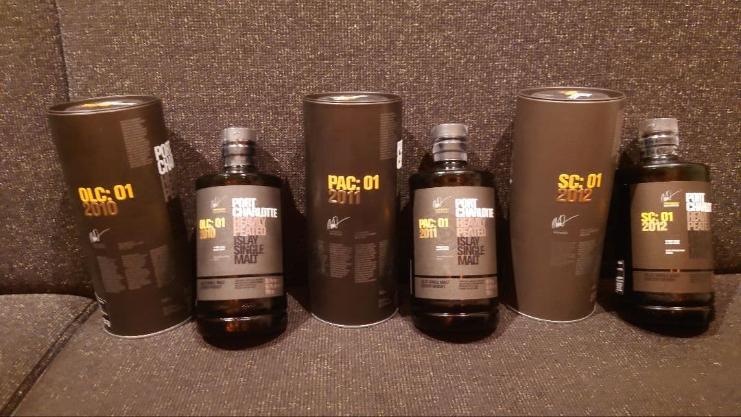 ポートシャーロット、OLC01、PAC01、SC01、3本セット！アイラモルト