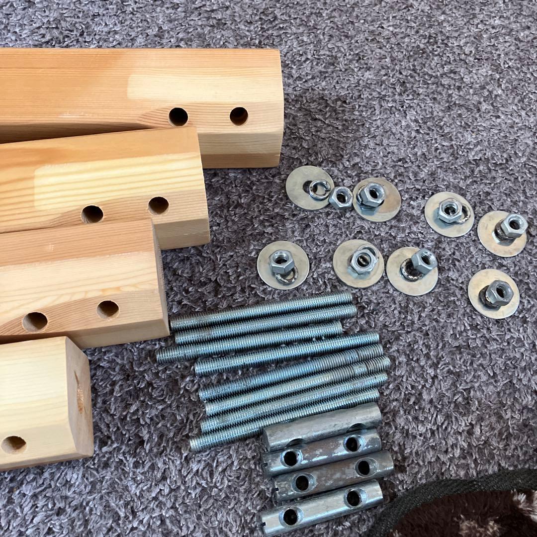 無印良品　学習机　パイン材　パソコンディスク