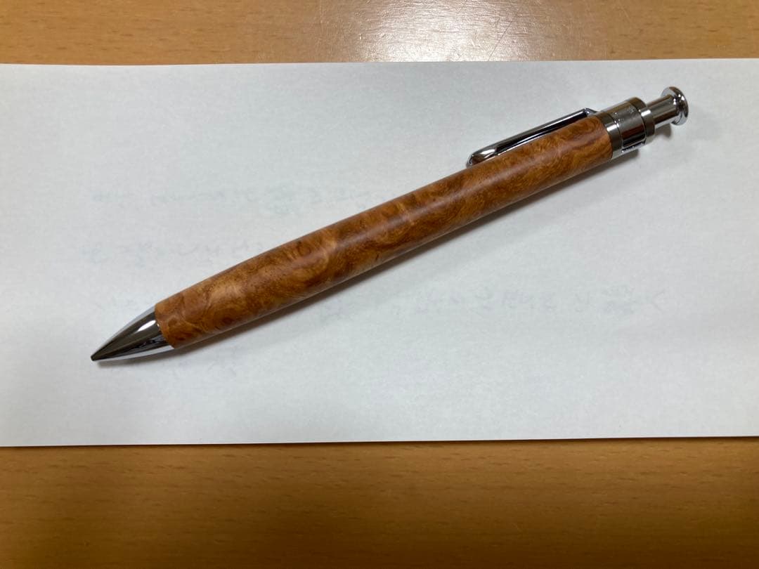 新品未使用 工房楔 ペンシル楔 花梨こぶ杢 ①