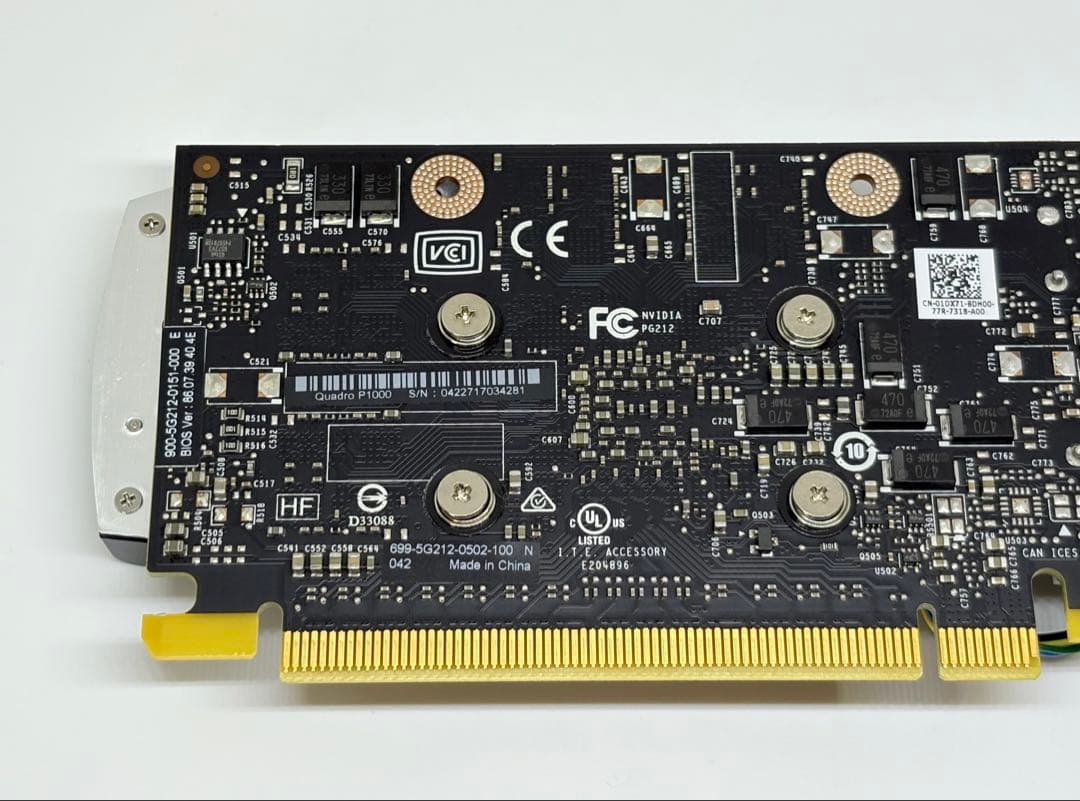 DELL純正★NVIDIA QUADRO P1000★ロープロファイルブラケット