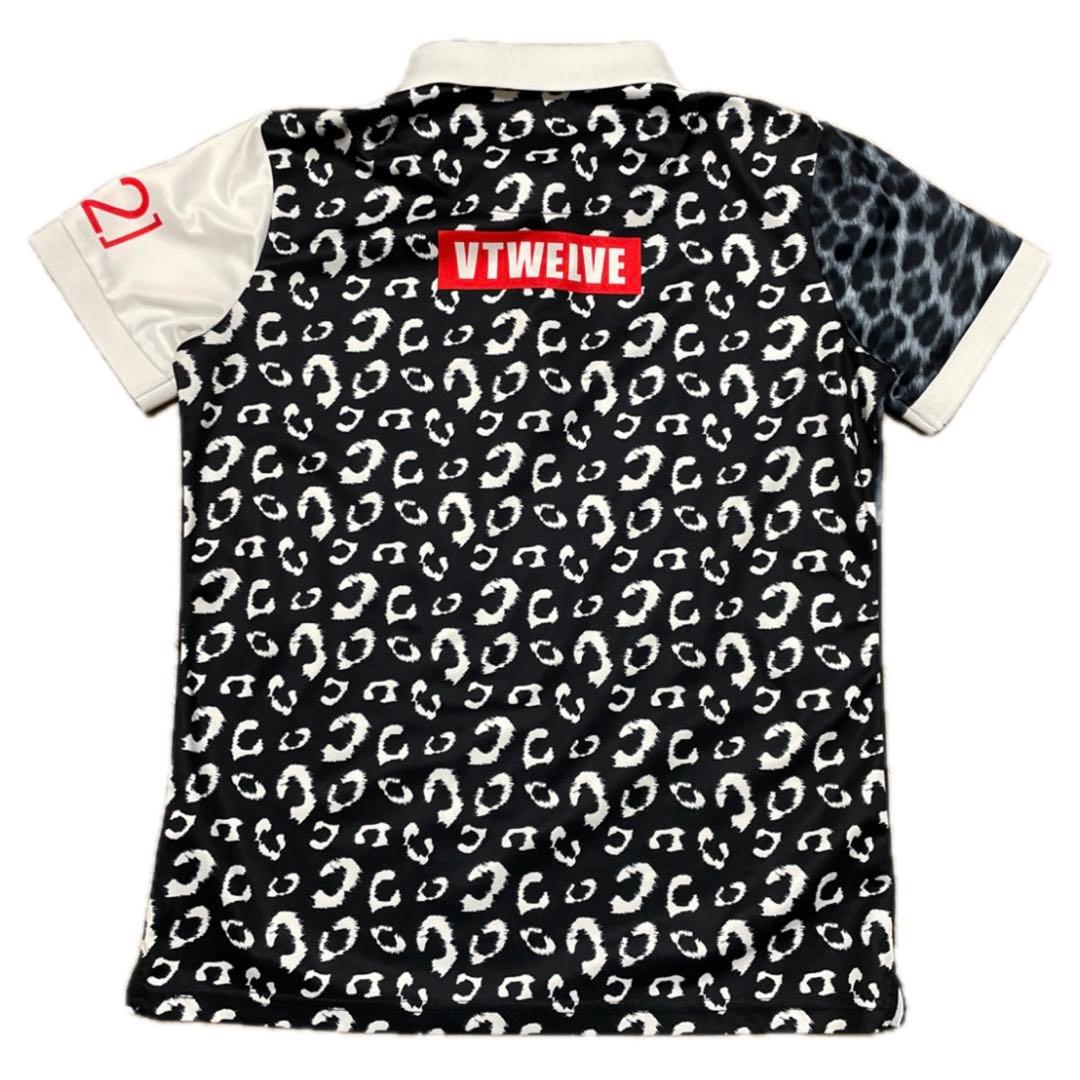 VTWELVE ヴィトゥエルヴ リアルレオパード ヒョウ柄 ポロシャツ