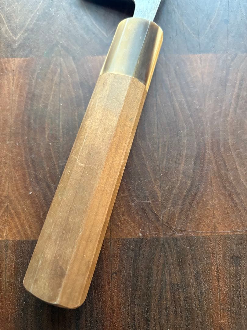 子の日　本鍛錬　白鋼　霞　出刃　7寸　200mm 包丁　本職　和包丁