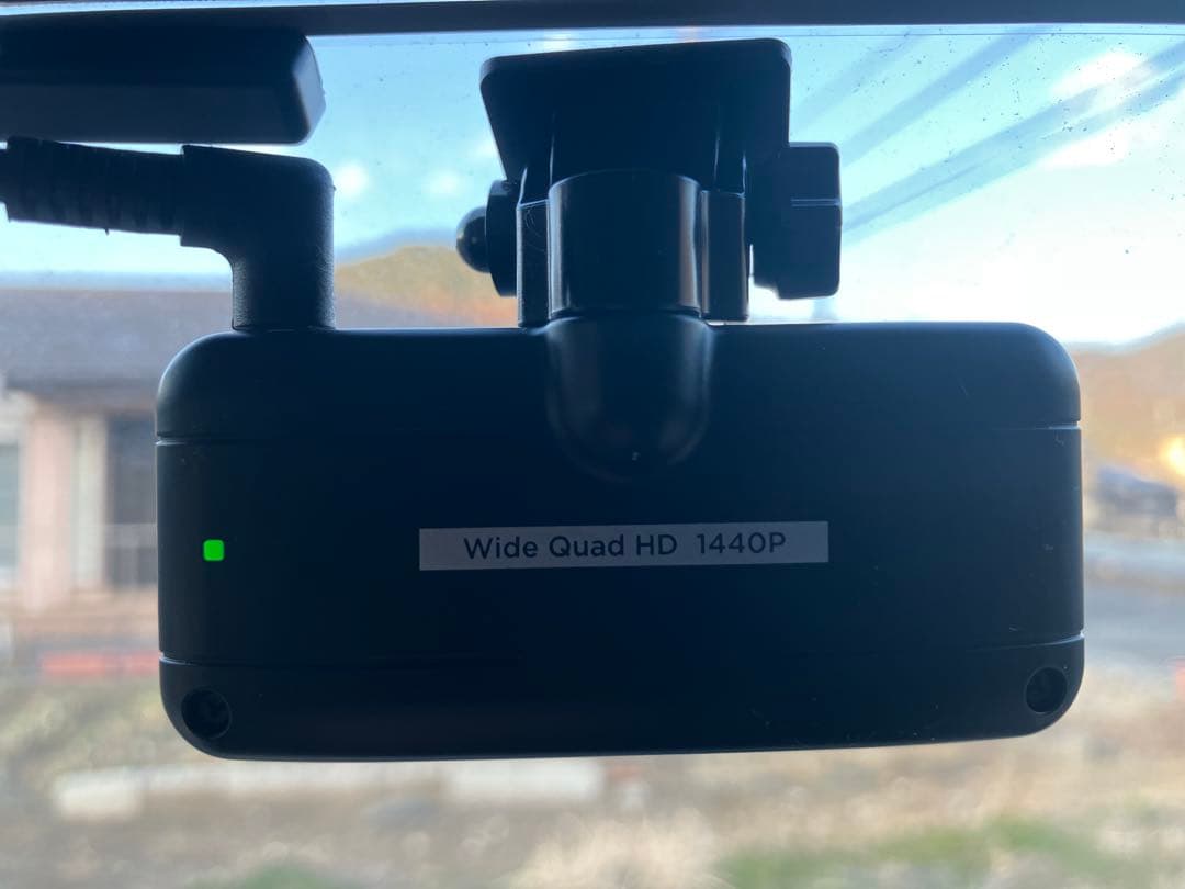 コムテック ZDR-036 前後2カメラ ドライブレコーダー 作動OK！