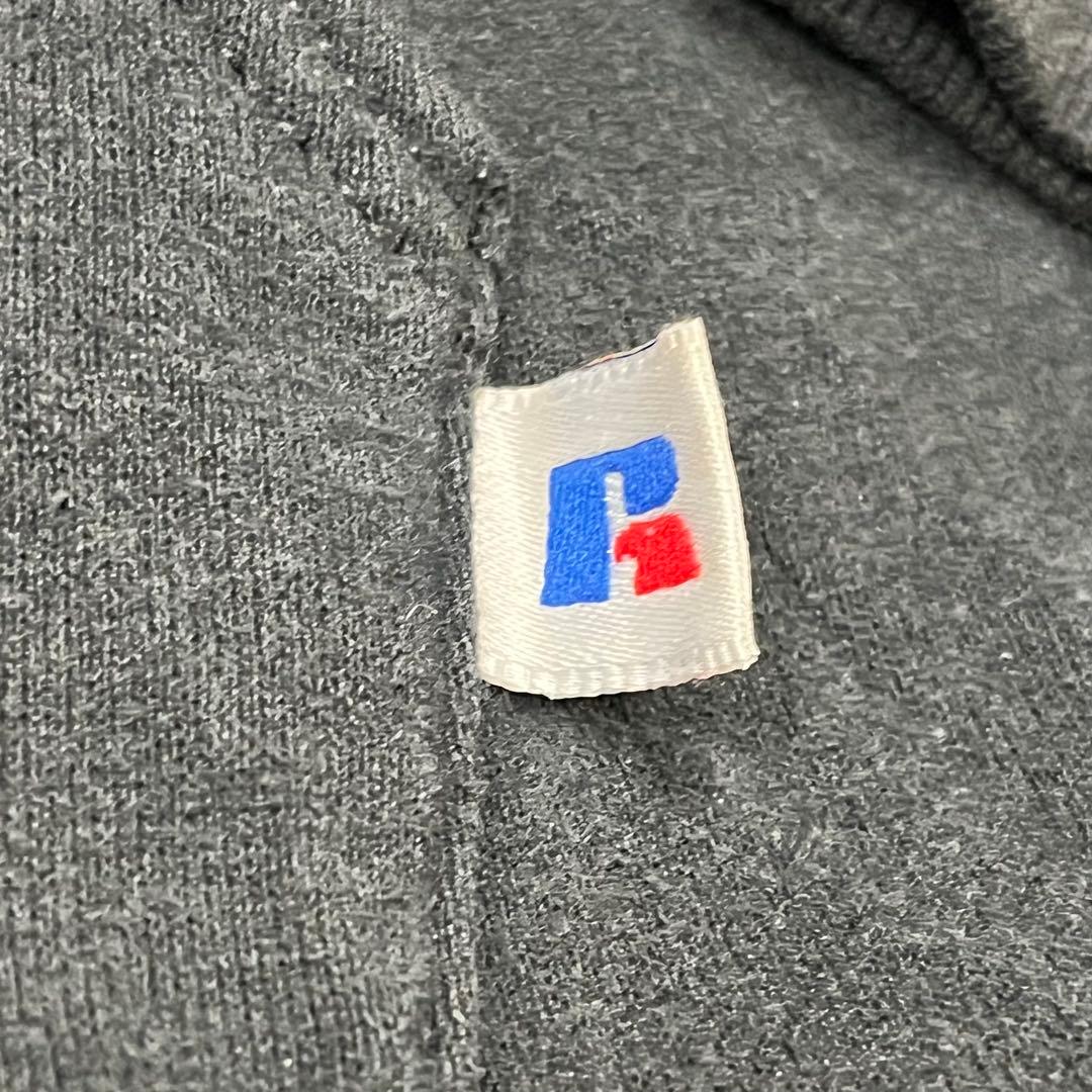 トップス 90s Russell Blank Zip Sweat Hoodie USA